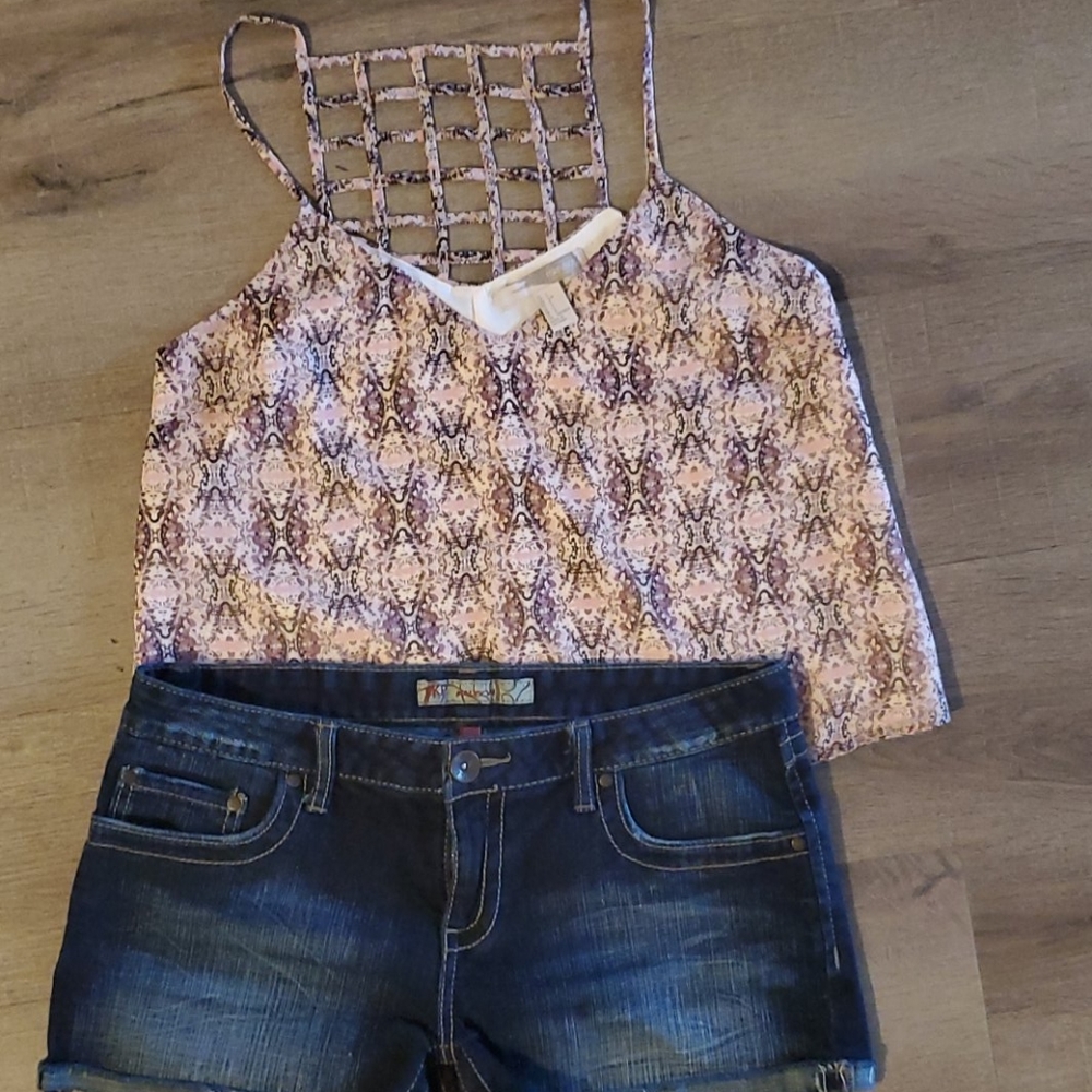 Denim shorts